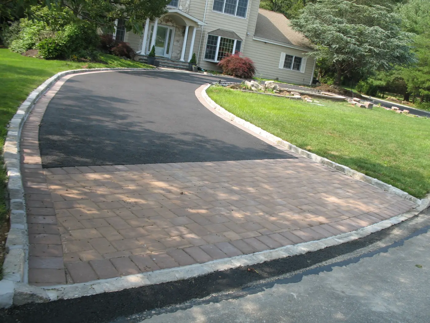Outdoor living — fire feature and patio
