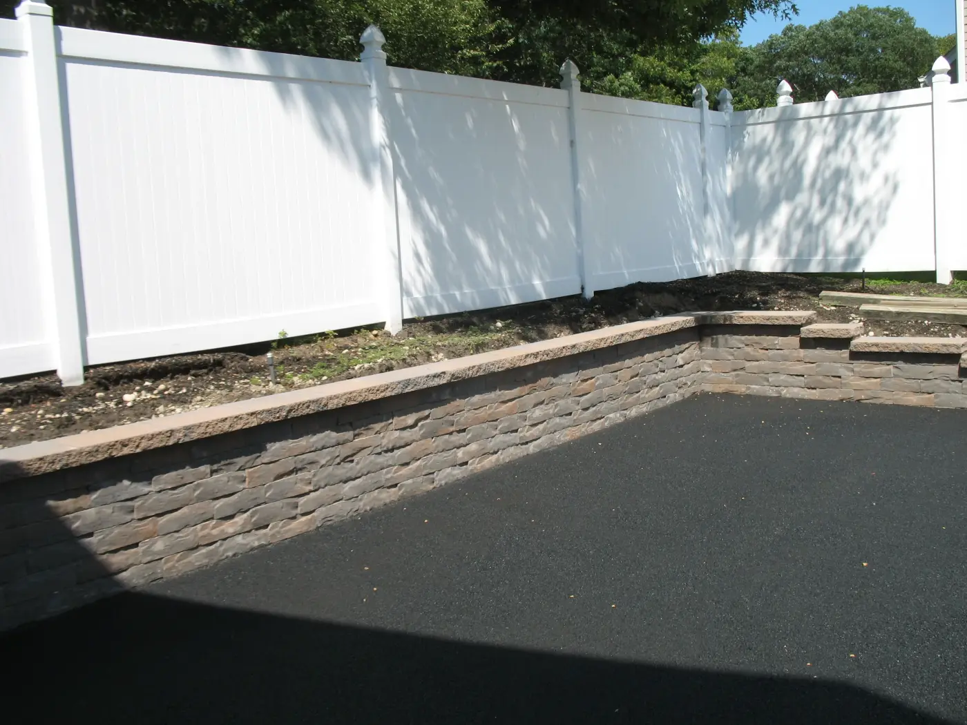 Driveway with landscape integration