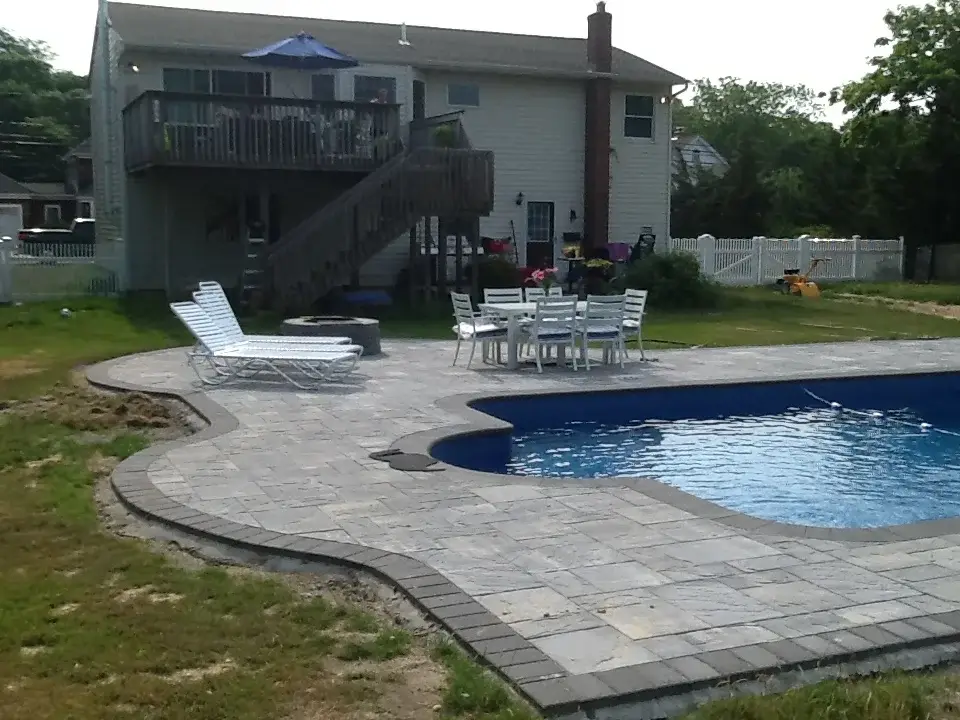 Estate driveway — paver installation
