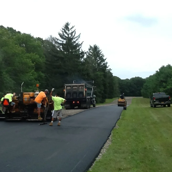 Commercial roadway paving