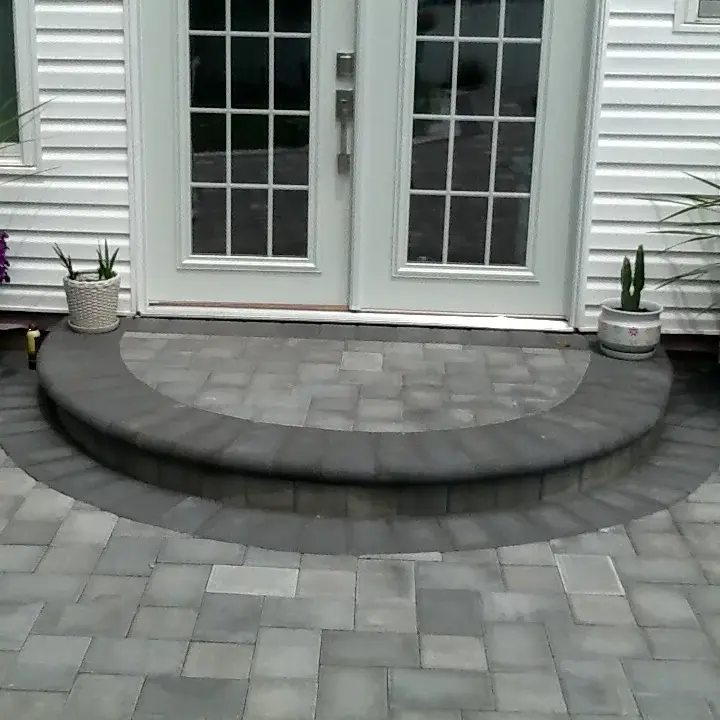 Stone step detail — Long Island